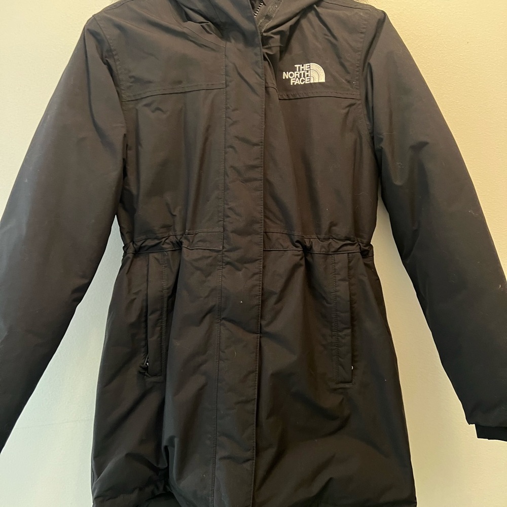 The north face, Arctic Parka coat coat, black, size 12